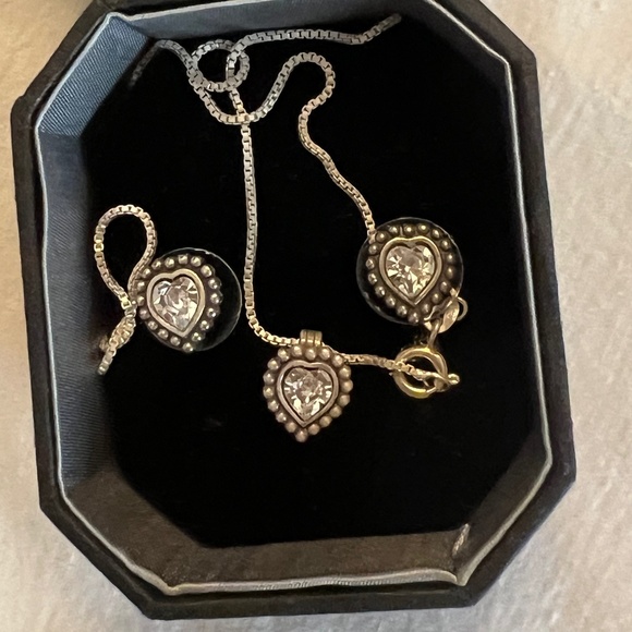 Brighton Twinkle Heart Mini posts and Necklaces - Picture 1 of 2